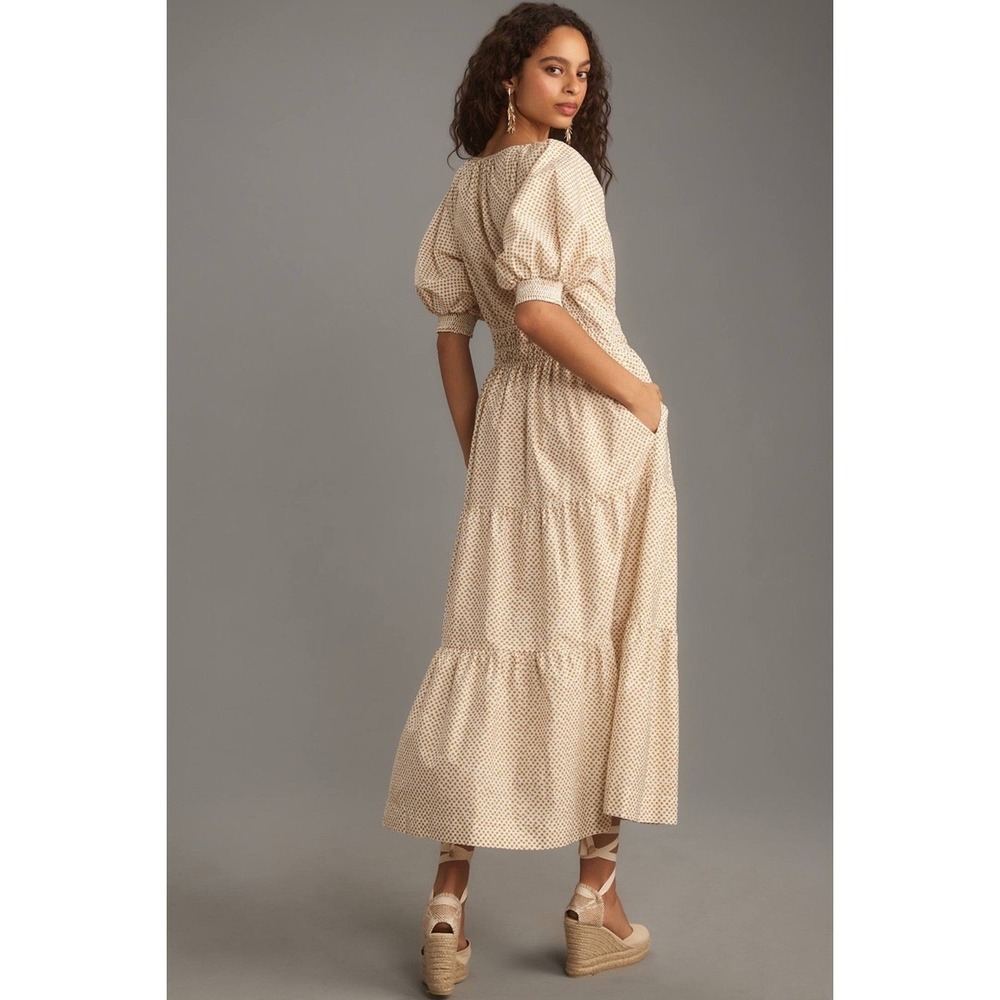 NWOT Anthropologie The Somerset Puff Maxi Dress Women's Size XL - Picture 2 of 10